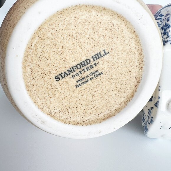 Vintage Cozy English Cottage Bundle Vase Decor Pot Planter Eclectic Floral Print - Picture 8 of 9